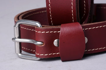 HILASON Western Genuine Leather Belt for Men Women Cowboy Cowgirl Handmade Unisex Full Grain Heavy Duty Tooled Belt for Jeans